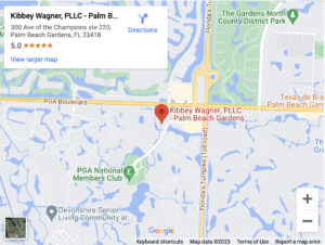 Kibbey Wagner, PLLC - Palm Beach Gardens, Florida Office Map