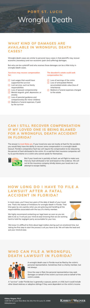 Port St. Lucie Wrongful Death Infographic