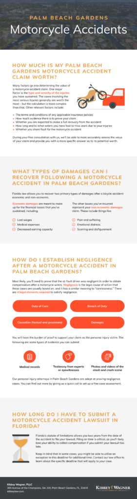 Palm Beach Gardens Motorcycle Accident Infographic