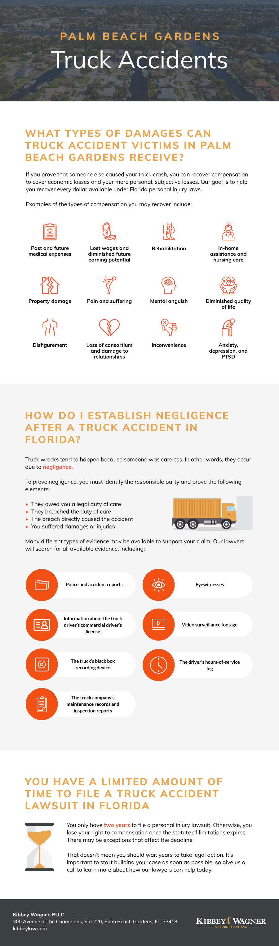 Palm Beach Gardens Truck Accident Lawyer - Kibbey Wagner, PLLC