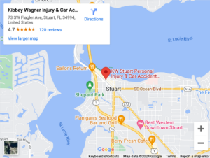 Kibbey Wagner Injury & Car Accident Lawyers Stuart - Office map